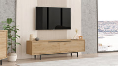 Meuble TV Evelis L160cm Bois clair