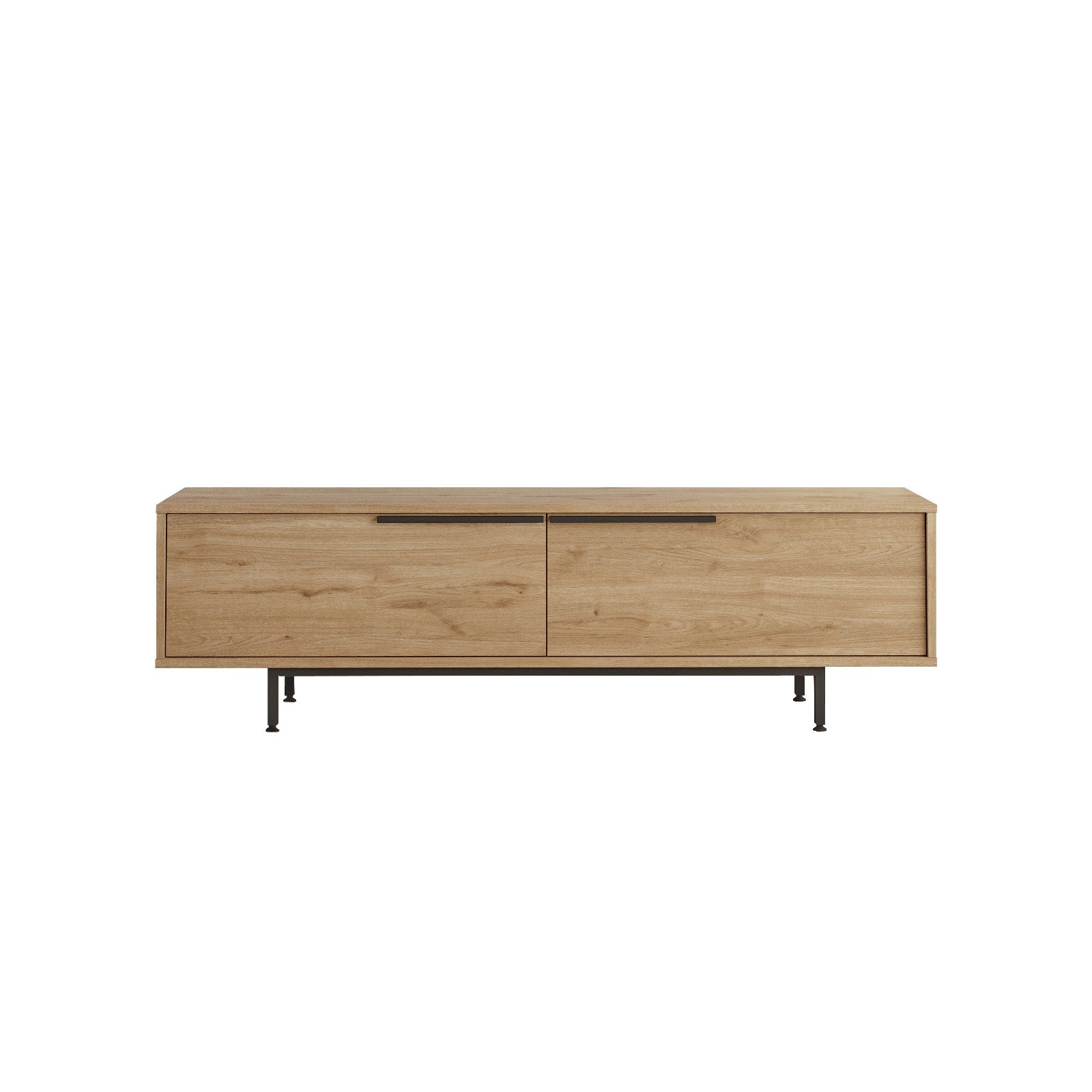 Meuble TV Evelis L160cm Bois clair