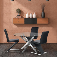 Ensemble de 2 chaises Flash de couleur noire