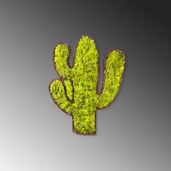 Accessoire mural décoratif Ornatio Cactus MDF Mousse Vert Blanc