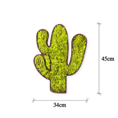 Accessoire mural décoratif Ornatio Cactus MDF Mousse Vert Blanc