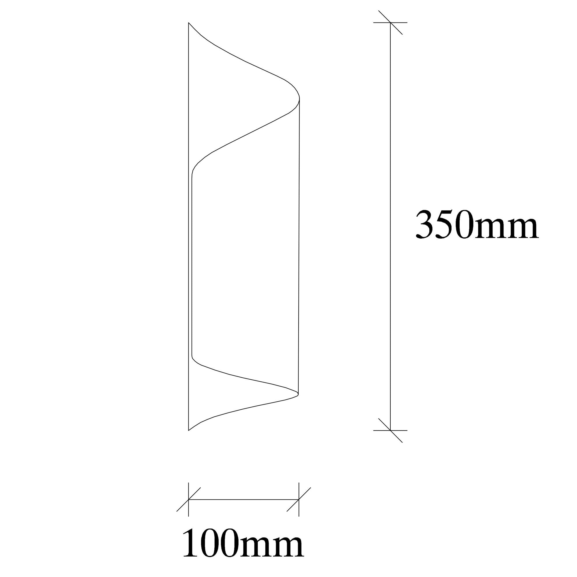 Applique murale feuille tordue Adumbrare 35cm Métal Noir