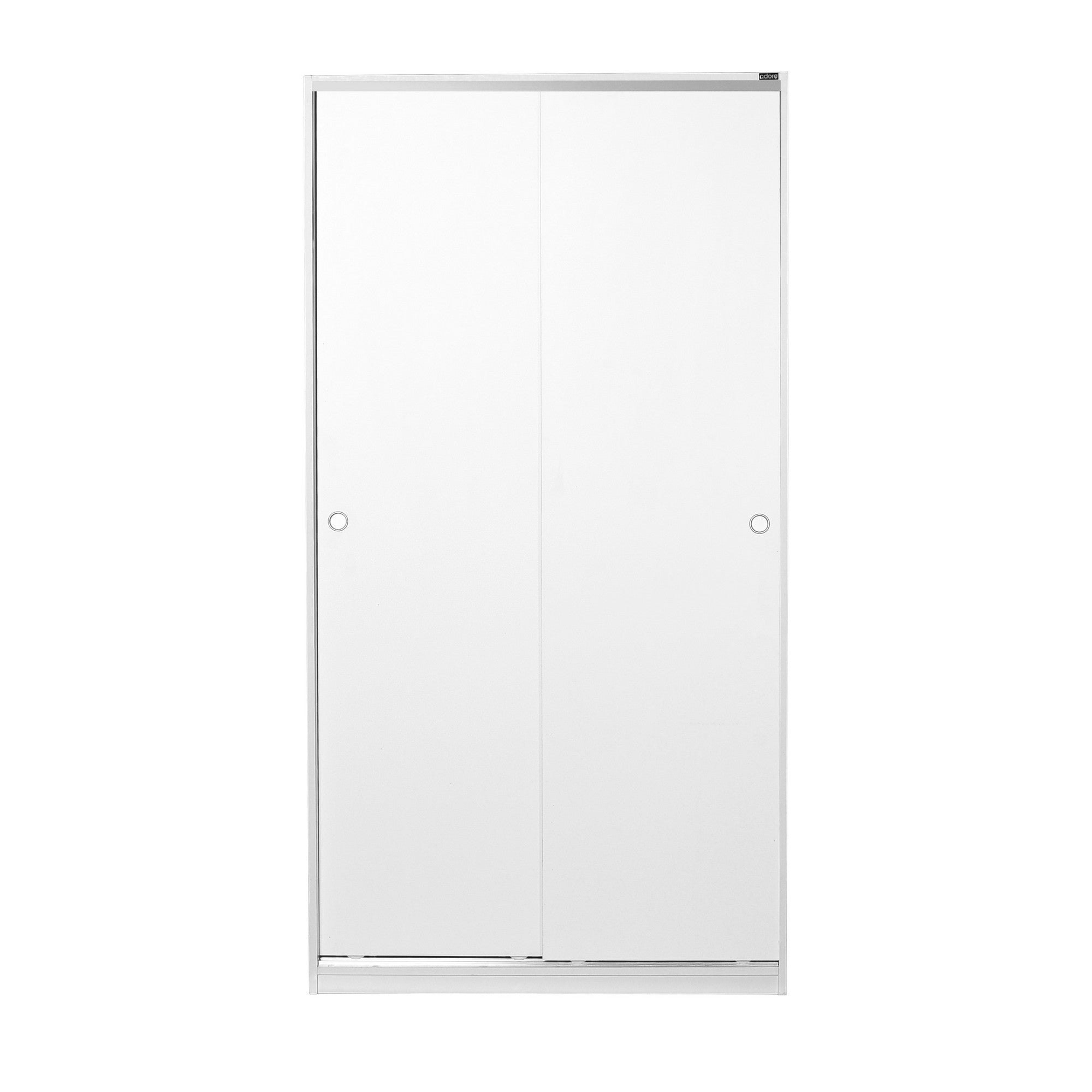 Armoire 2 portes coulissantes Rongo L94cm Blanc