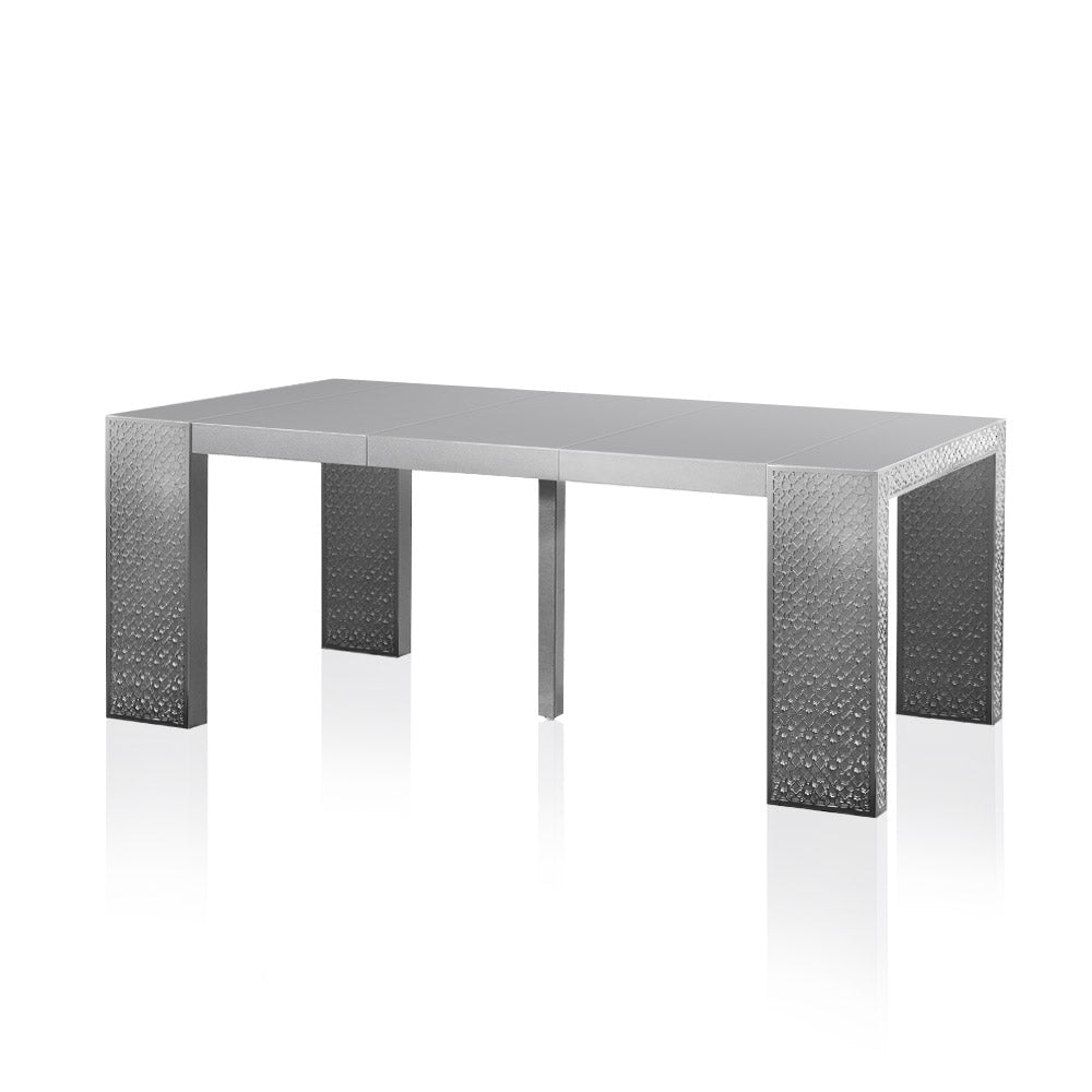 Table console avec rallonges coloris gris Nassau Morocco