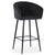 Chaise de bar en velours noir