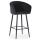 Chaise de bar en velours noir