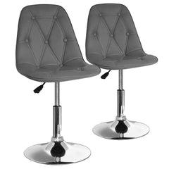 Lot de 2 chaises ajustables matelassées Boleo Gris