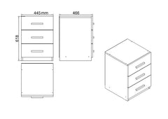 Bureau, buffet, armoire, commode et table basse Busymo Blanc