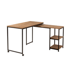 Bureau modulable Sarra Bois clair et Métal Noir