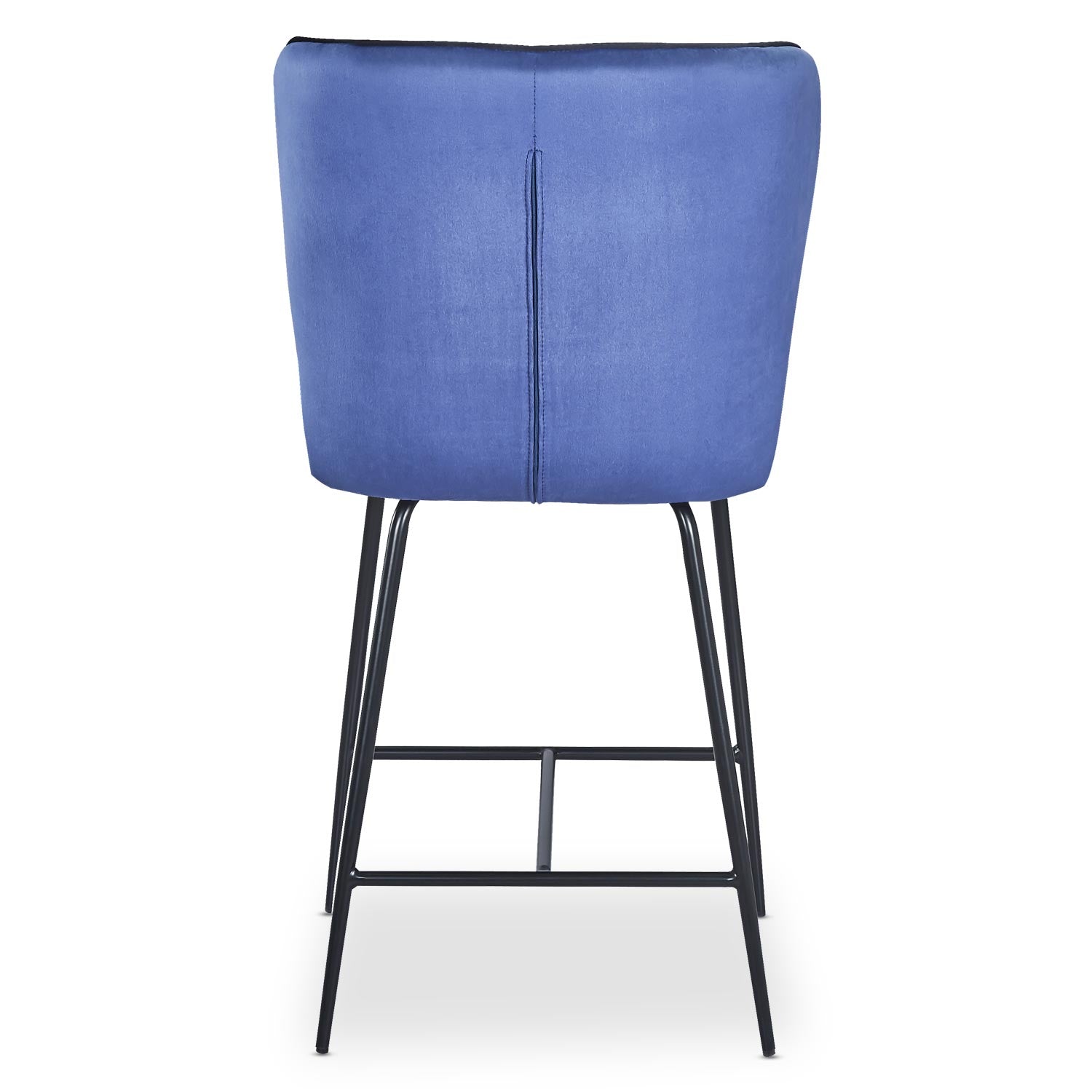 Chaise de bar Elsa Velours Bleu