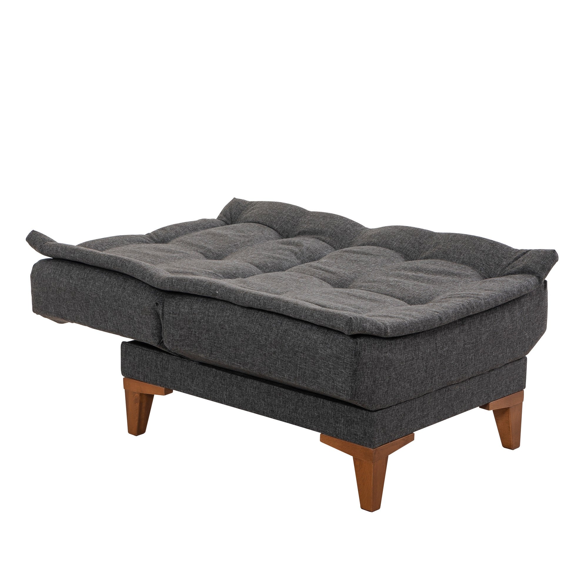 Chaise / Fauteuil convertible Lefkadao Tissu Anthracite