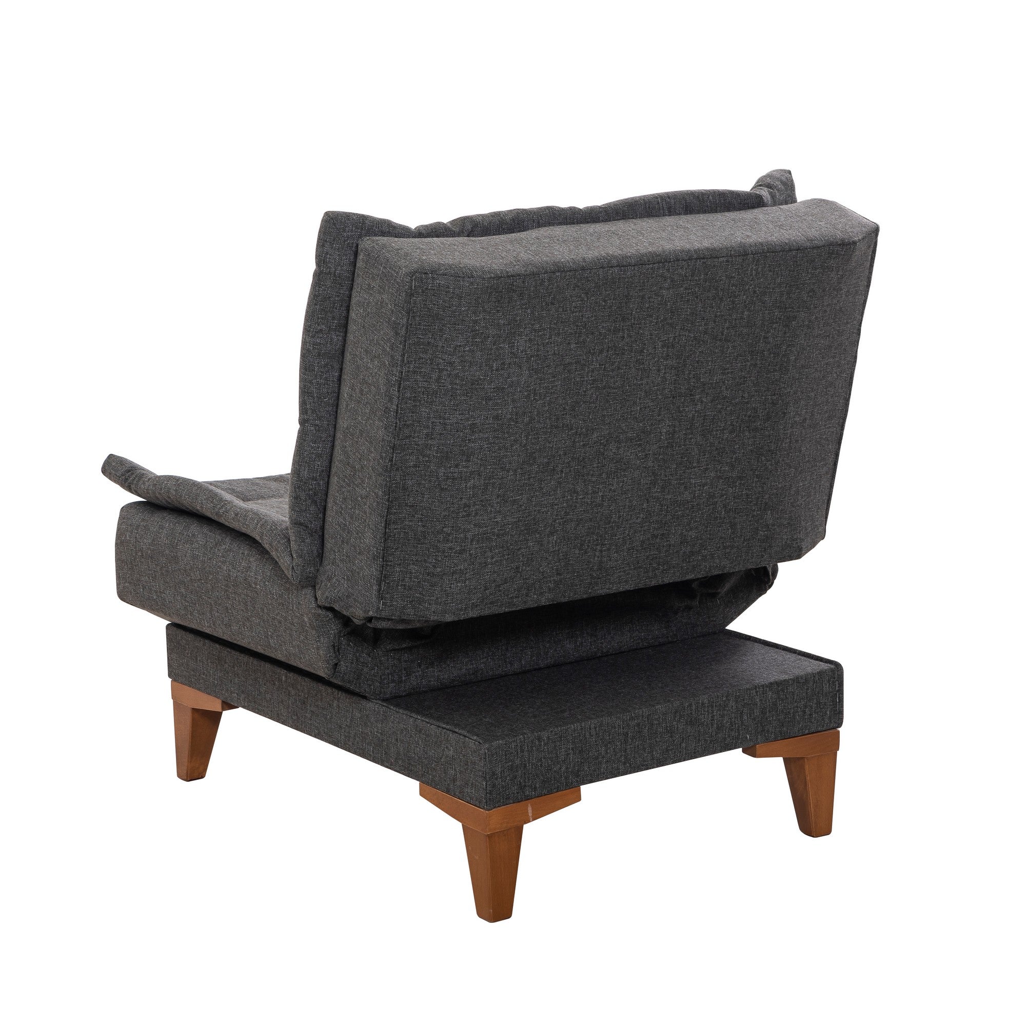 Chaise / Fauteuil convertible Lefkadao Tissu Anthracite