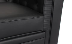 Le canapé Chesterfield capitonné 3 places original noir