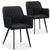 Lot de 2 chaises en simili noir Clark