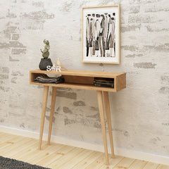 Console classique style scandinave Geer Chêne clair