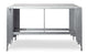 Console en marbre blanc et métal argenté