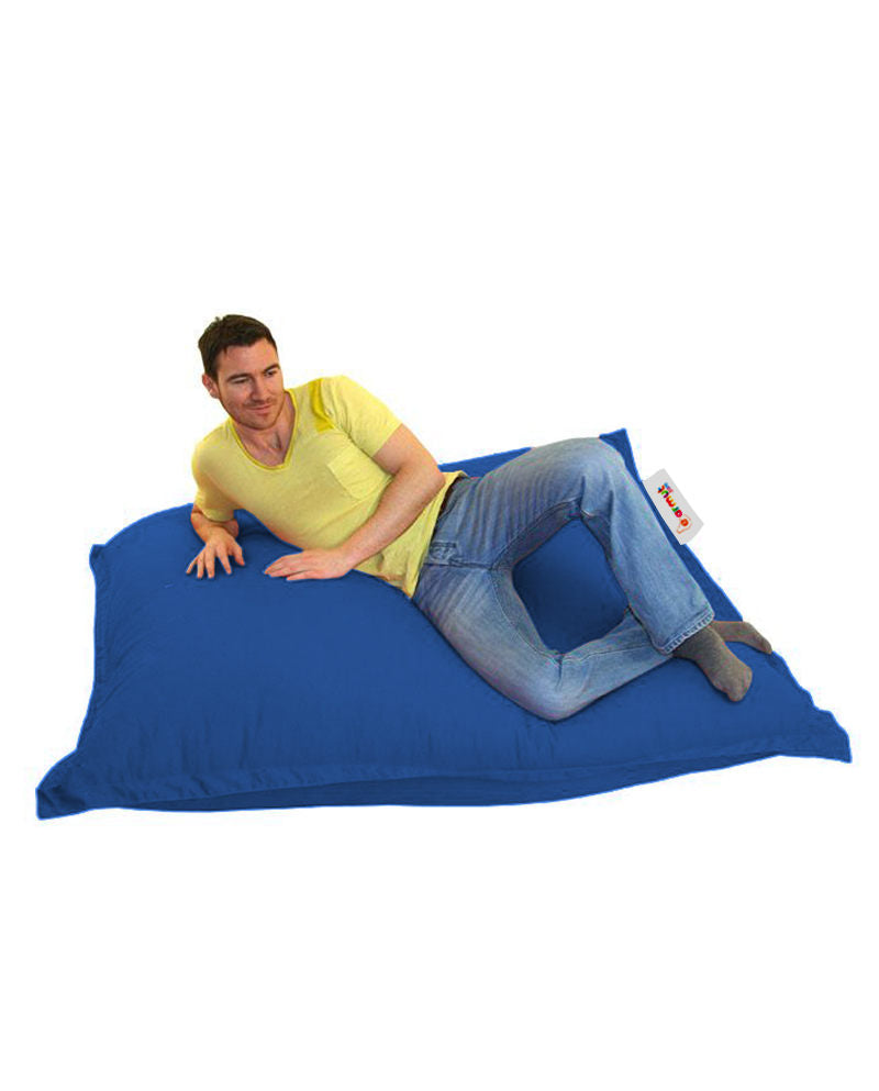 Coussin de sol Axina 100x100cm Tissu Bleu