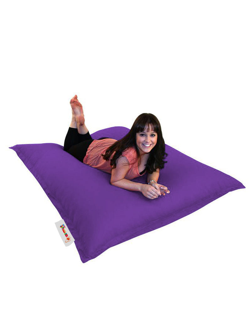 Coussin de sol Axina 100x100cm Tissu Violet