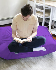 Coussin de sol Axina 100x100cm Tissu Violet