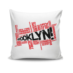 Coussin Yutzi 43x43cm 43x43cm Tissu Motif "BROOKLYN"