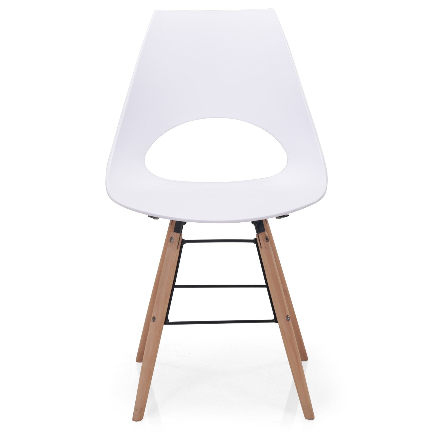 Chaises scandinave Dani Blanc de face