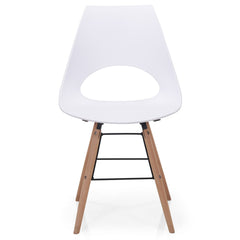Chaises scandinave Dani Blanc de face