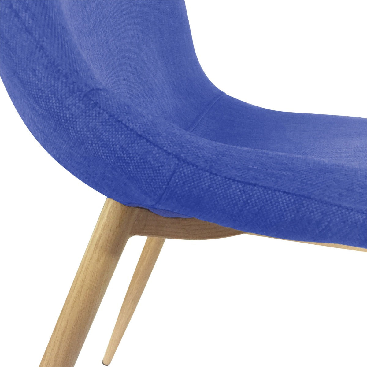 Lot de 4 chaises scandinaves Gao Tissu Bleu