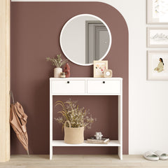 Ensemble console avec miroir Iota Blanc