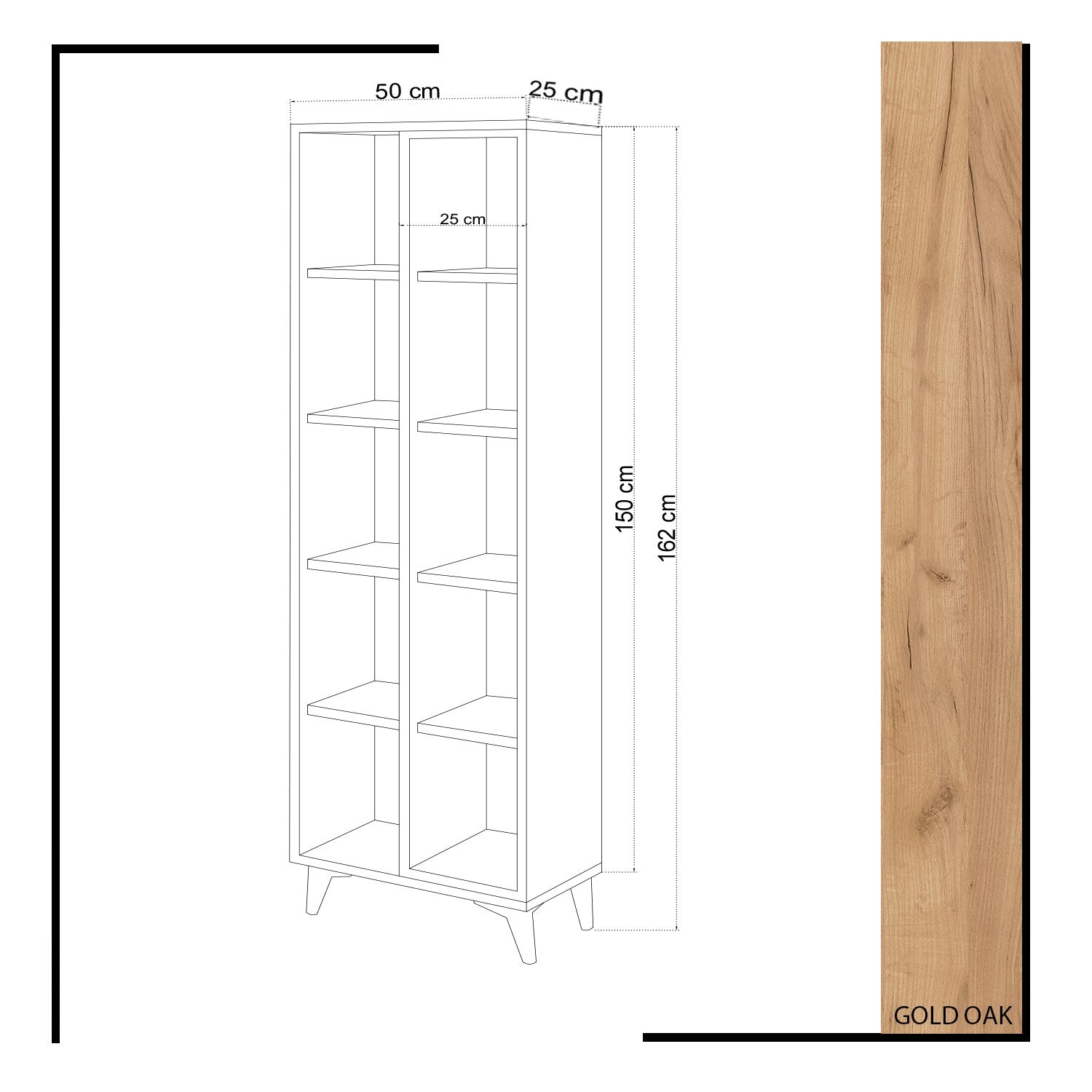 Étagère bibliothèque Mixtura bichrome Bois Blanc