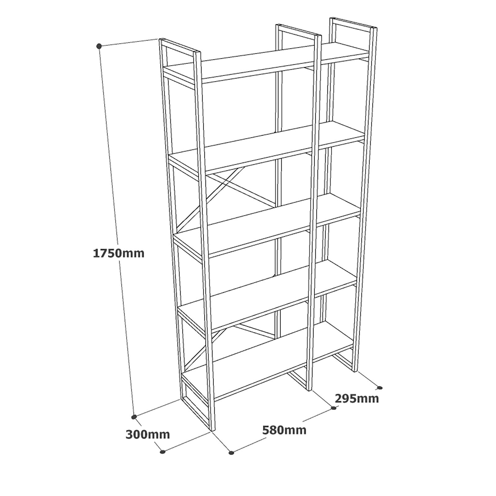 Étagère bibliothèque Opawa L87,5cm Métal Or et Bois Effet marbre Blanc