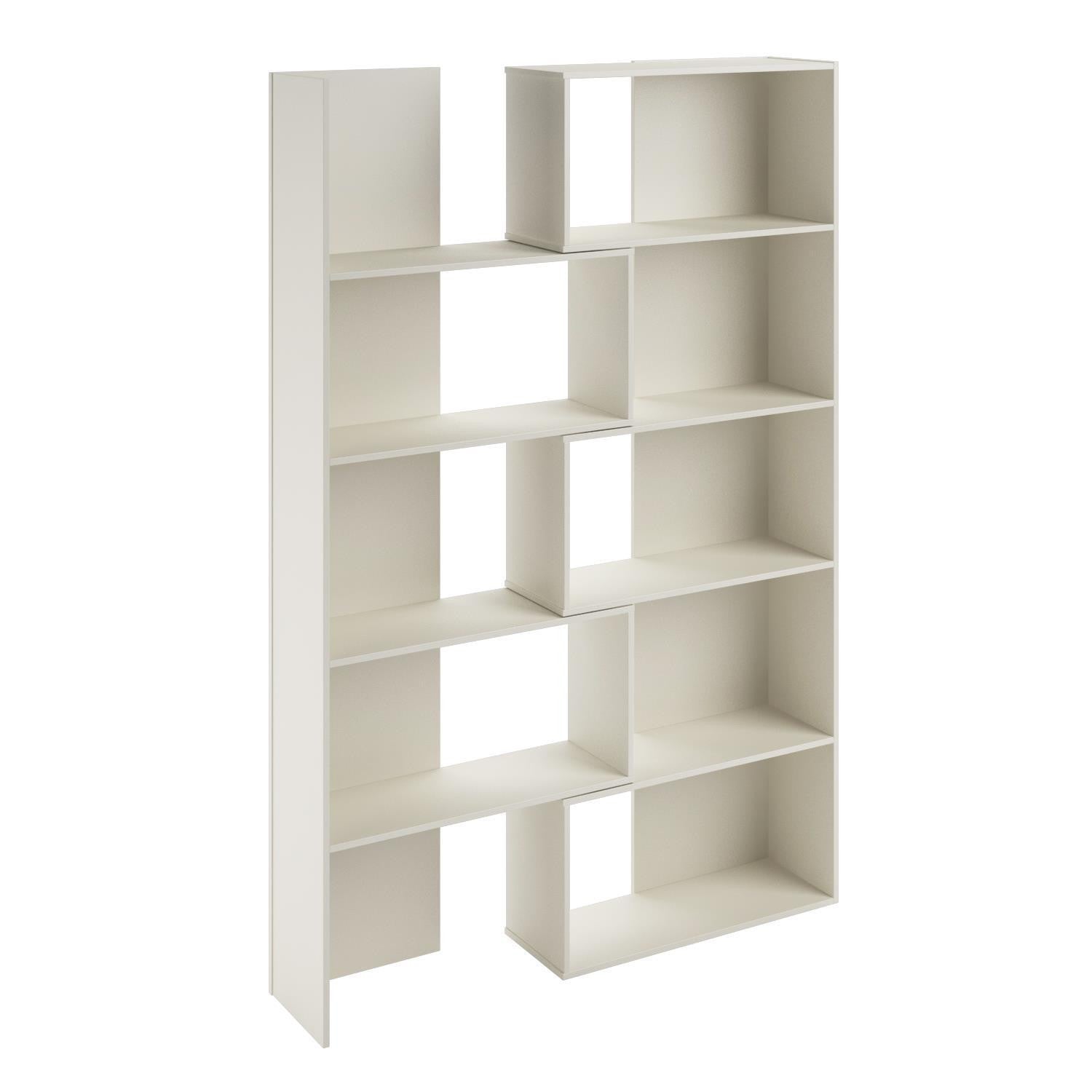 Etagères bibliothèque Cécile L140xH180cm Blanc