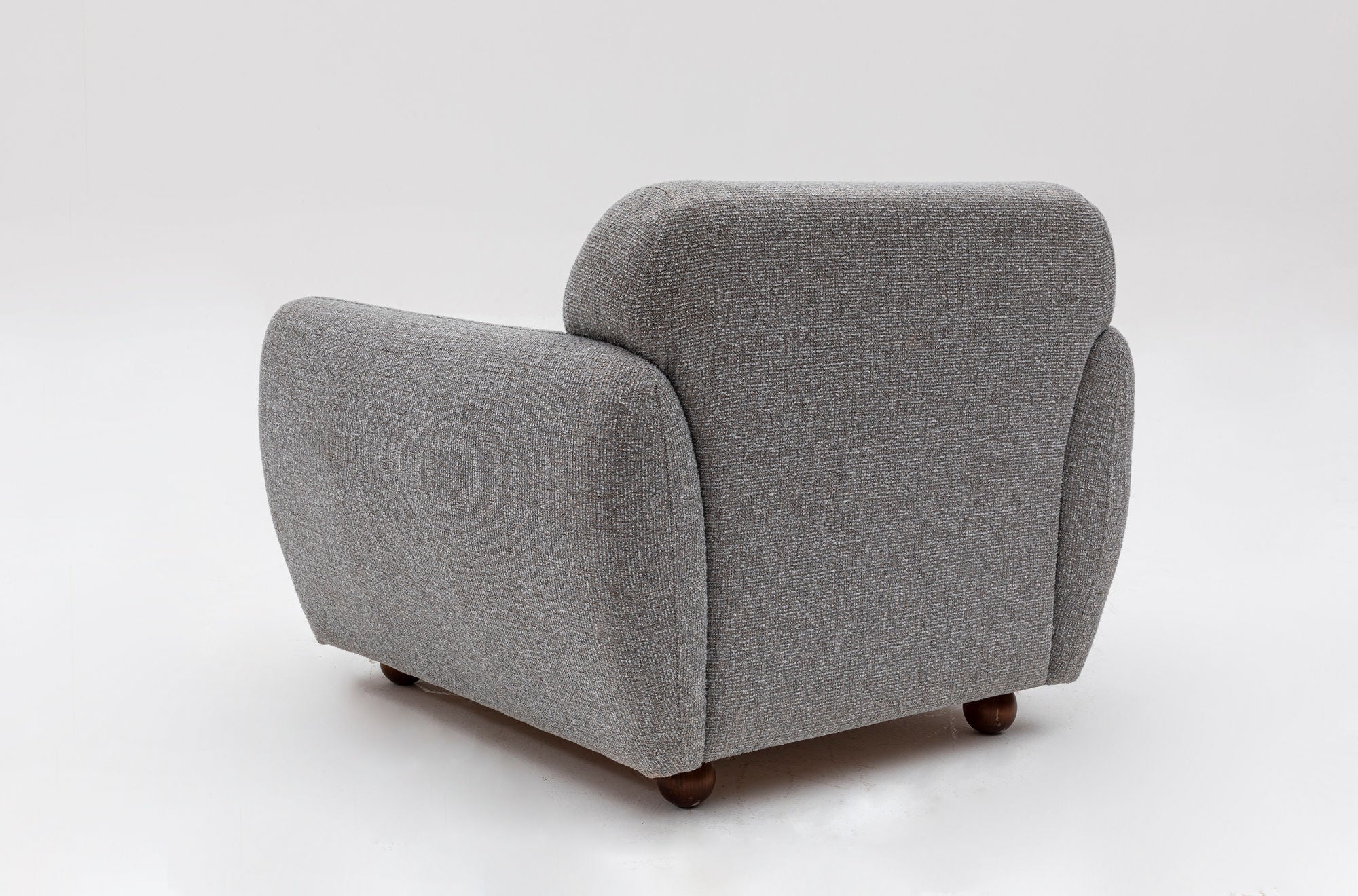 Fauteuil Irek Tissu Gris clair