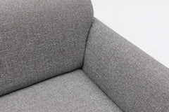 Fauteuil Irek Tissu Gris clair