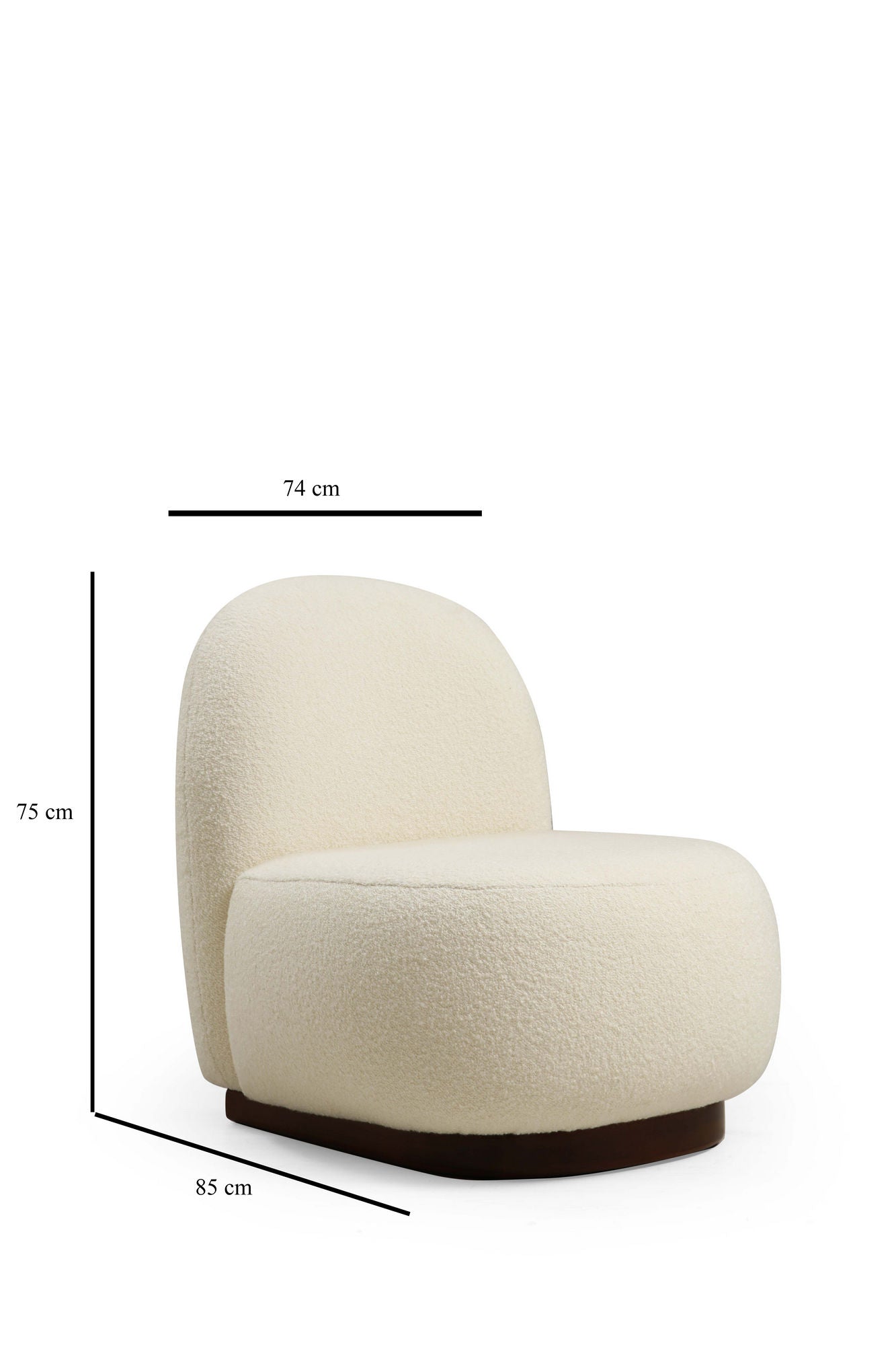 Fauteuil Izzo Tissu Blanc