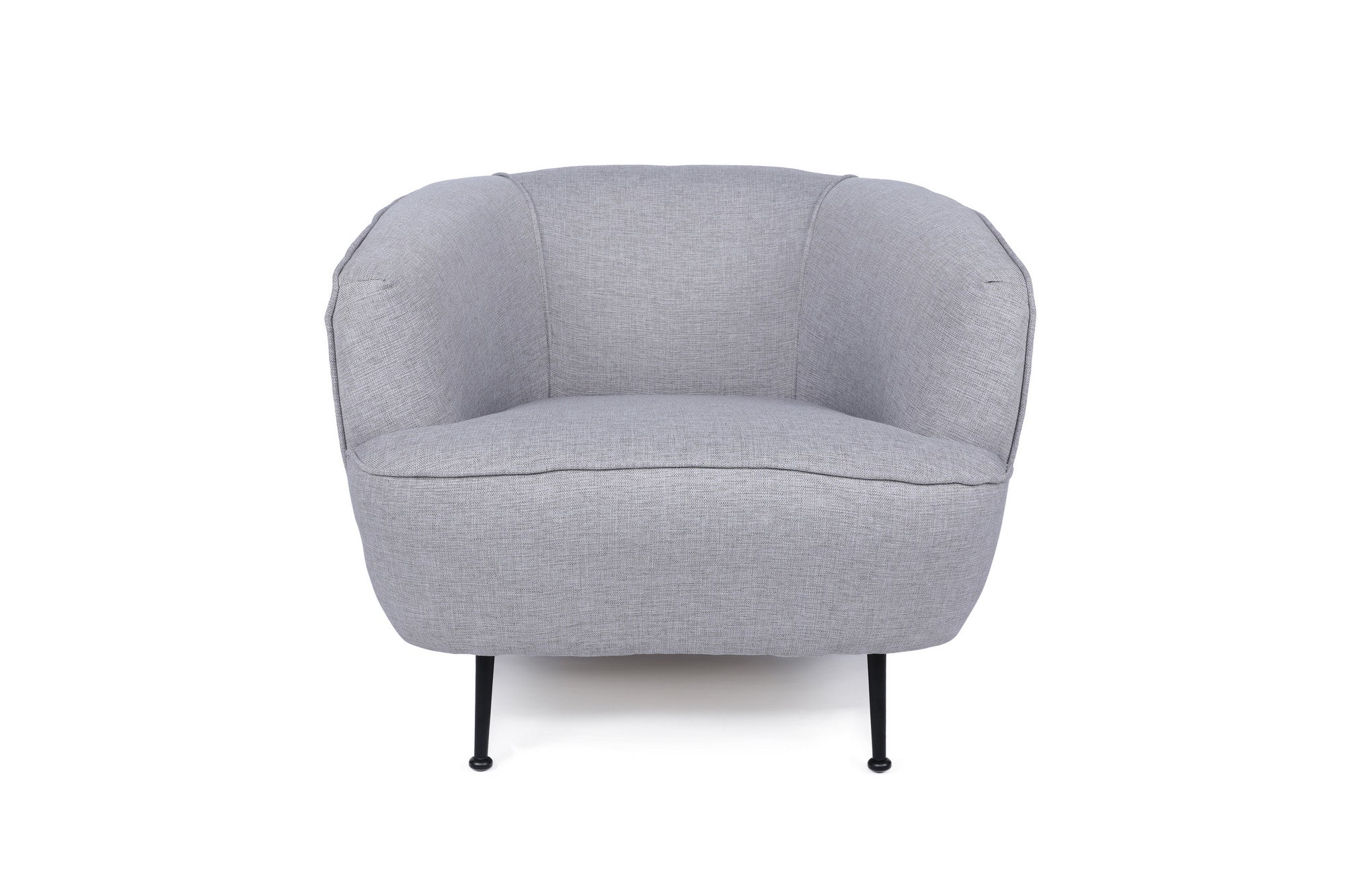 Fauteuil Jorge Métal Or et Velours Gris clair