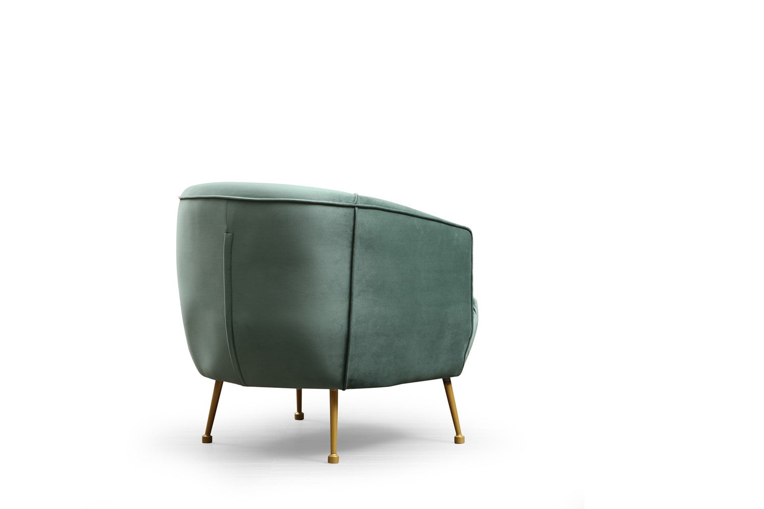 Fauteuil Regila Velours Vert clair