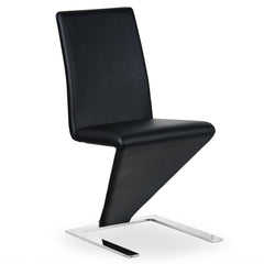 Lot de 2 chaises design et modernes noires Flash