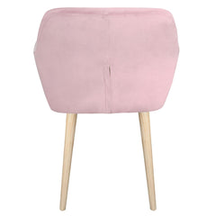 Chaise / Fauteuil scandinave Fraydo Velours Rose