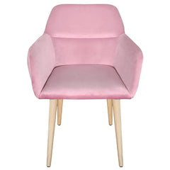 Chaise / Fauteuil scandinave Fraydo Velours Rose