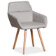 Chaise scandinave en tissu beige