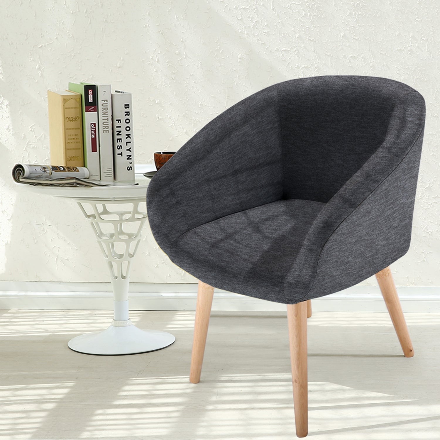 Chaise / Fauteuil style scandinave Frost Gris Foncé