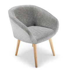 Chaise / Fauteuil style scandinave Frost Gris biais