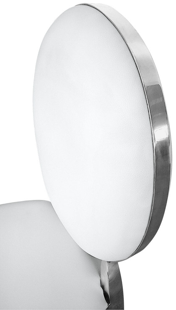 Lot de 2 chaises médaillon Sofia Simili Blanc