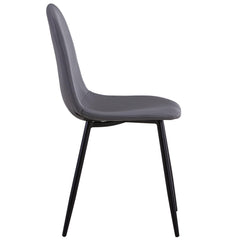 Lot de 4 chaises Gao Simili P.U. Gris