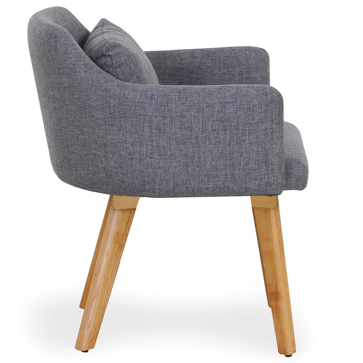 Chaise / Fauteuil scandinave Gybson Tissu Gris clair