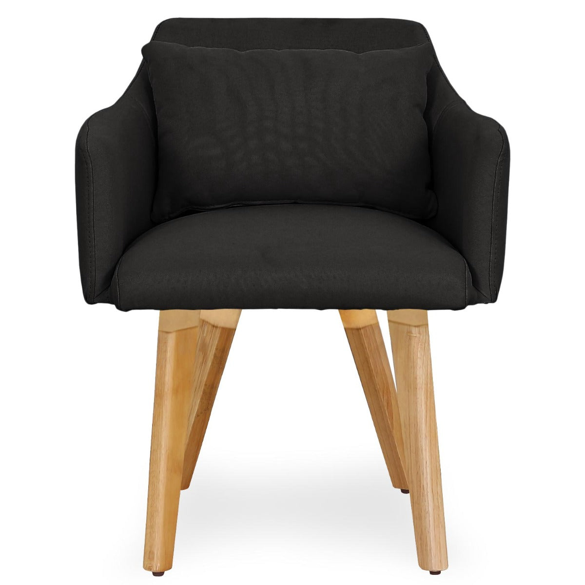 Lot de 2 fauteuils scandinaves Gybson Tissu Noir