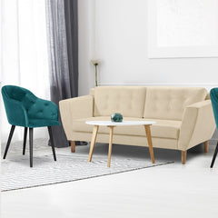 Canapé 3 places Gibus Tissu Beige