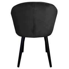 Chaise / Fauteuil Honorine Velours Noir
