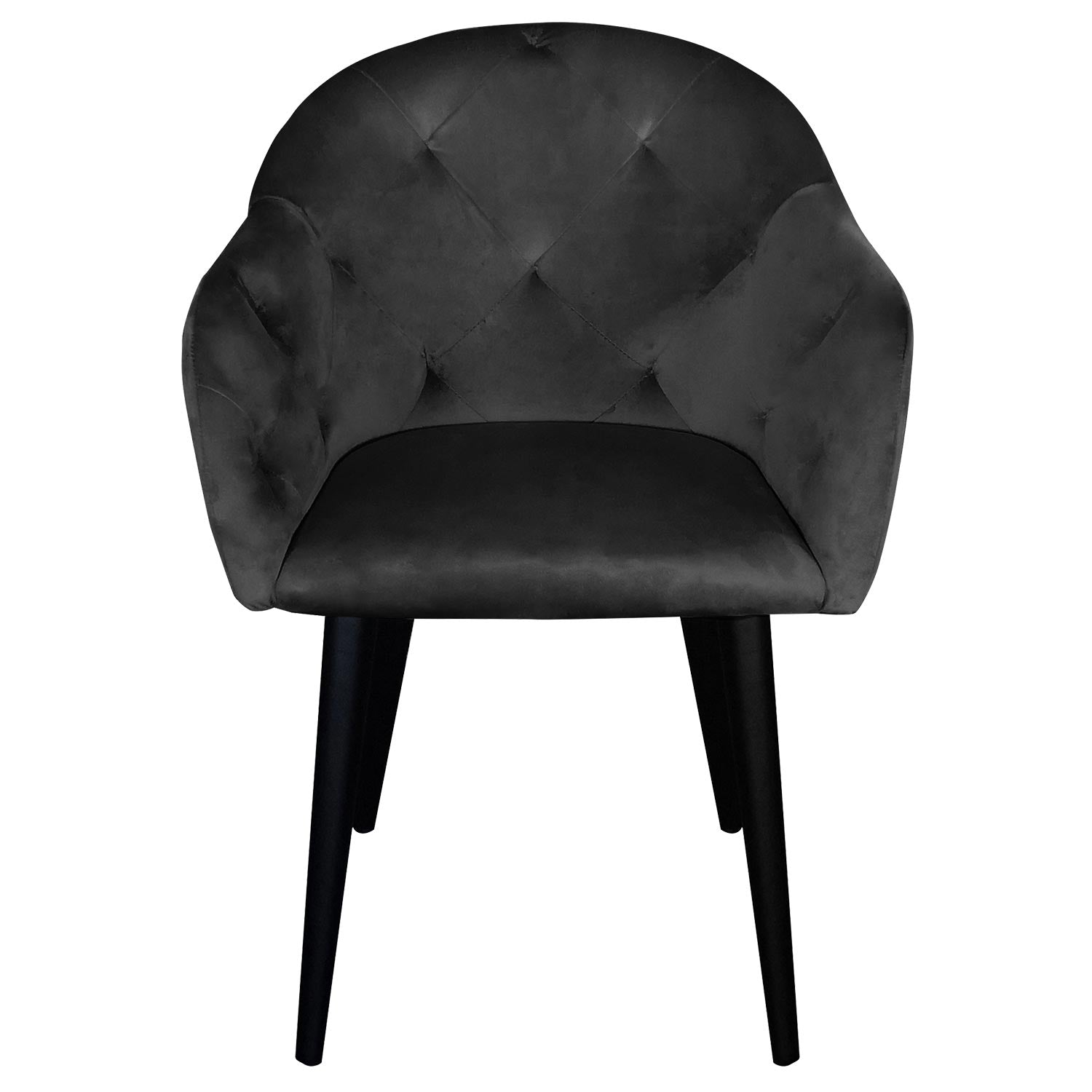 Chaise / Fauteuil Honorine Velours Noir