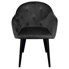 Chaise / Fauteuil Honorine Velours Noir